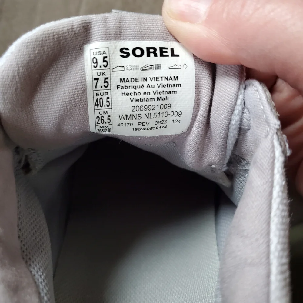 Sorel Out N About III City Sneaker Waterproof Womens Size 9.5 In Moonstone Dove